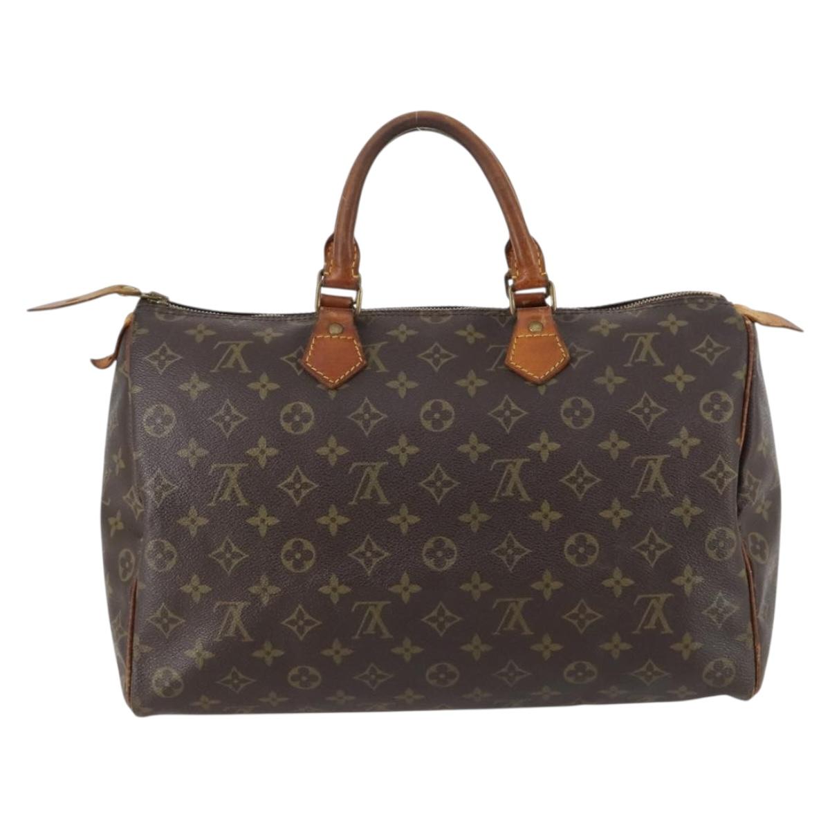 LOUIS VUITTON Monogram Speedy 35 Hand Bag M41524 LV Auth 145312