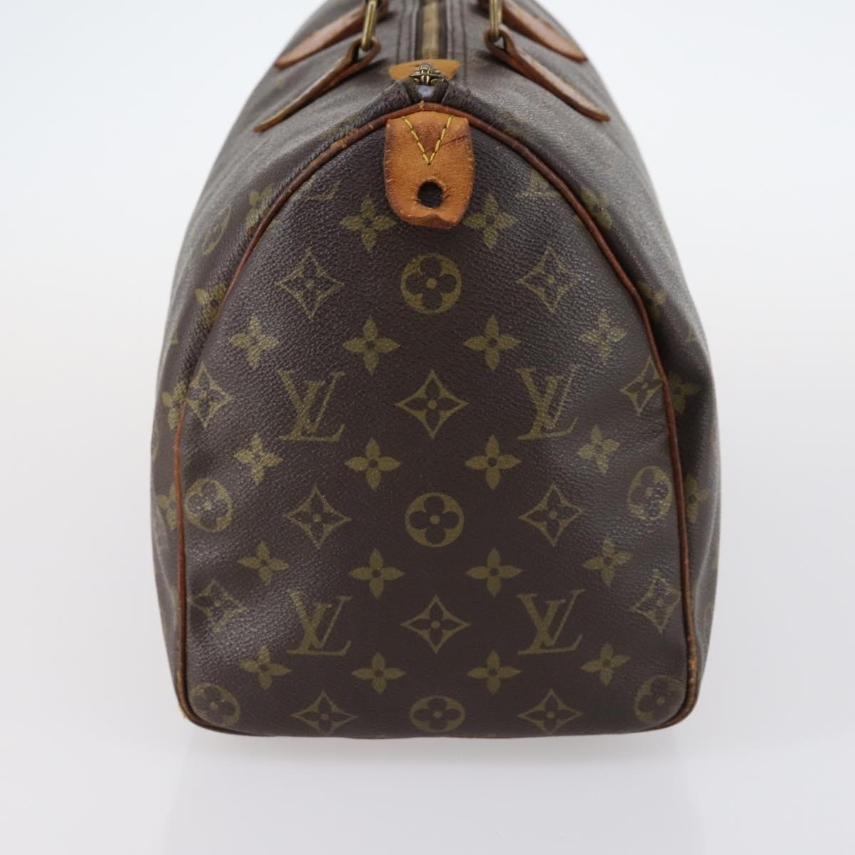 LOUIS VUITTON Monogram Speedy 35 Hand Bag M41524 LV Auth 145312