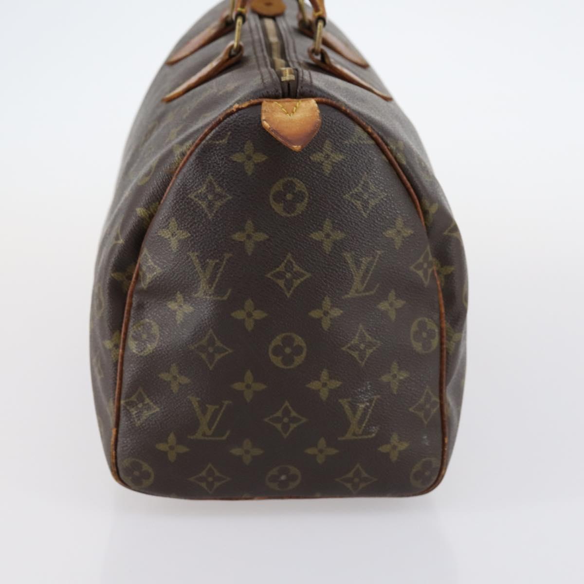 LOUIS VUITTON Monogram Speedy 35 Hand Bag M41524 LV Auth 145312