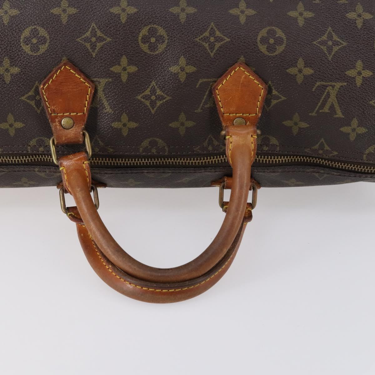 LOUIS VUITTON Monogram Speedy 35 Hand Bag M41524 LV Auth 145312