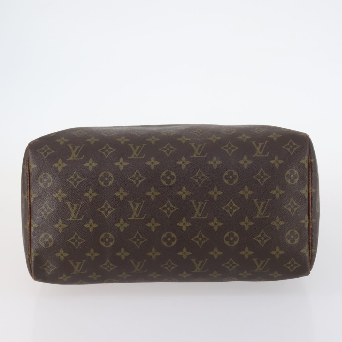 LOUIS VUITTON Monogram Speedy 35 Hand Bag M41524 LV Auth 145312