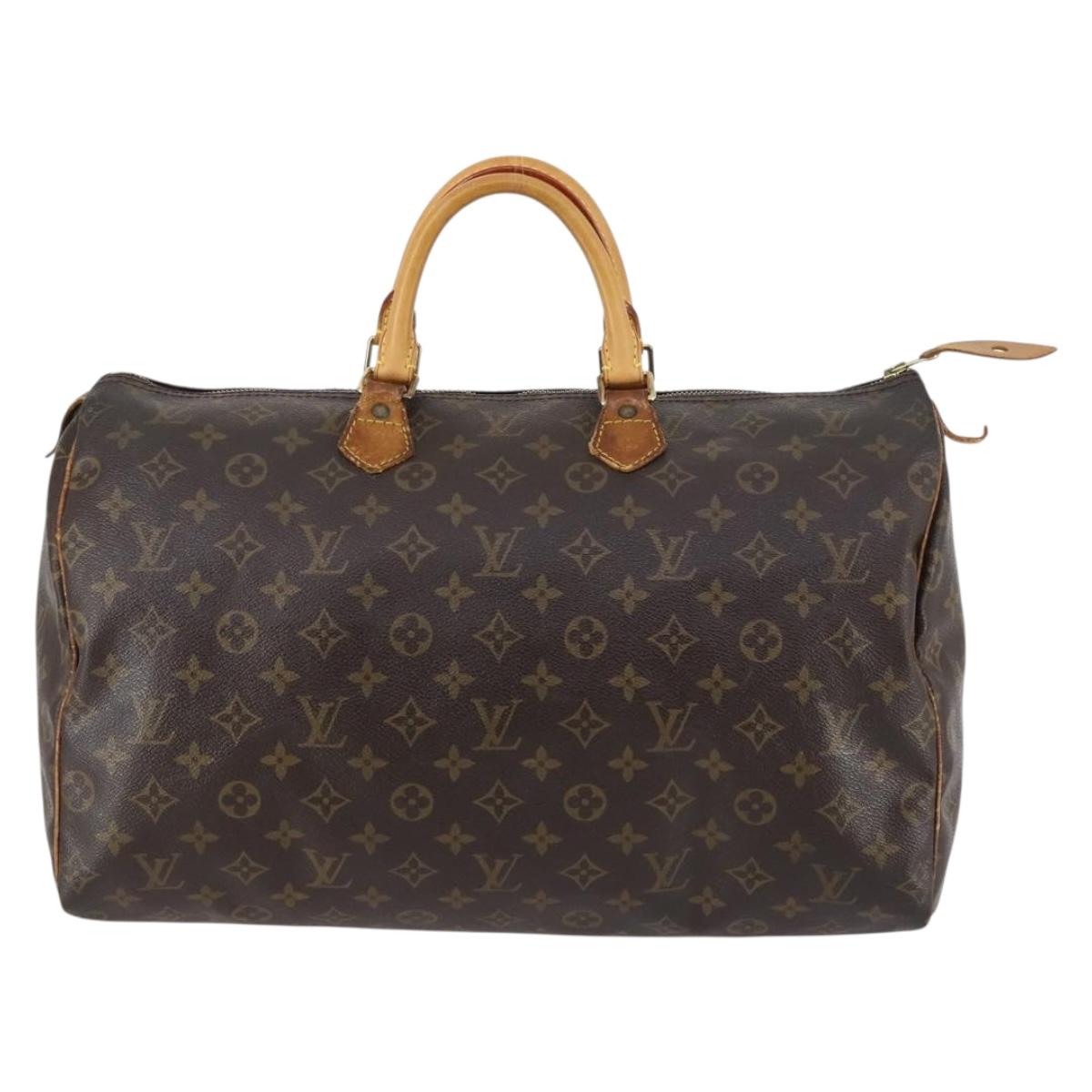 LOUIS VUITTON Monogram Speedy 40 Hand Bag M41522 LV Auth 145313