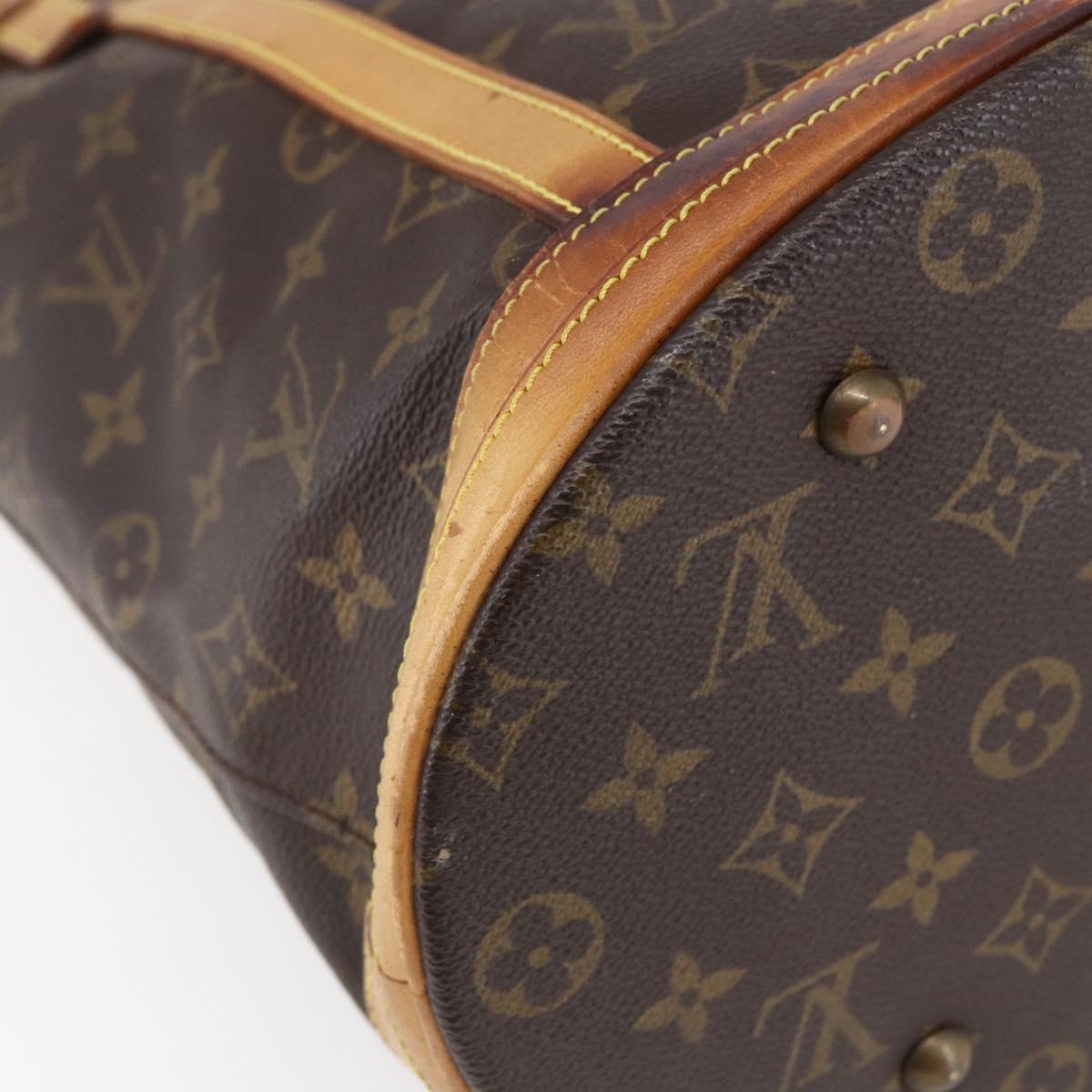 LOUIS VUITTON Monogram Bucket GM Shoulder Bag M42236 LV Auth 145314