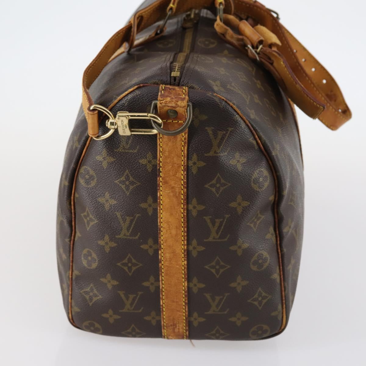 LOUIS VUITTON Monogram Keepall Bandouliere 45 Boston Bag M41418 LV Auth 145316
