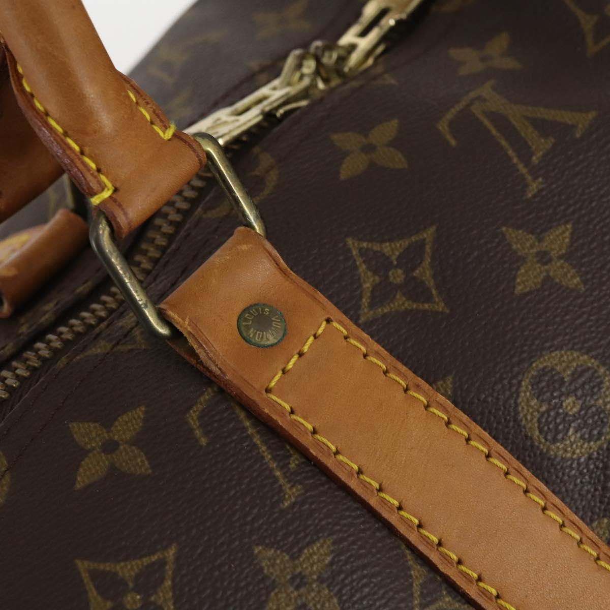 LOUIS VUITTON Monogram Keepall Bandouliere 55 Boston Bag M41414 LV Auth 145317