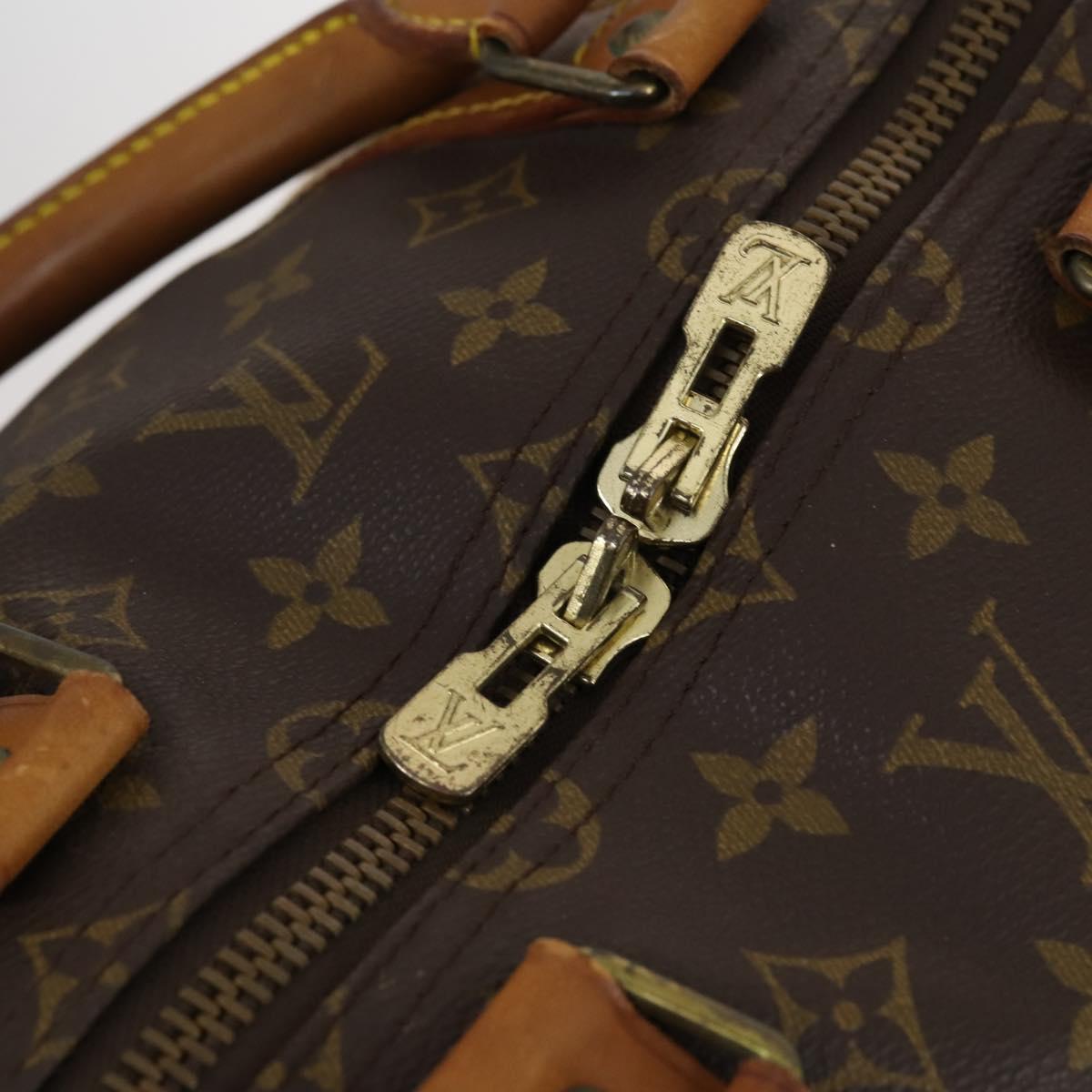 LOUIS VUITTON Monogram Keepall Bandouliere 55 Boston Bag M41414 LV Auth 145317