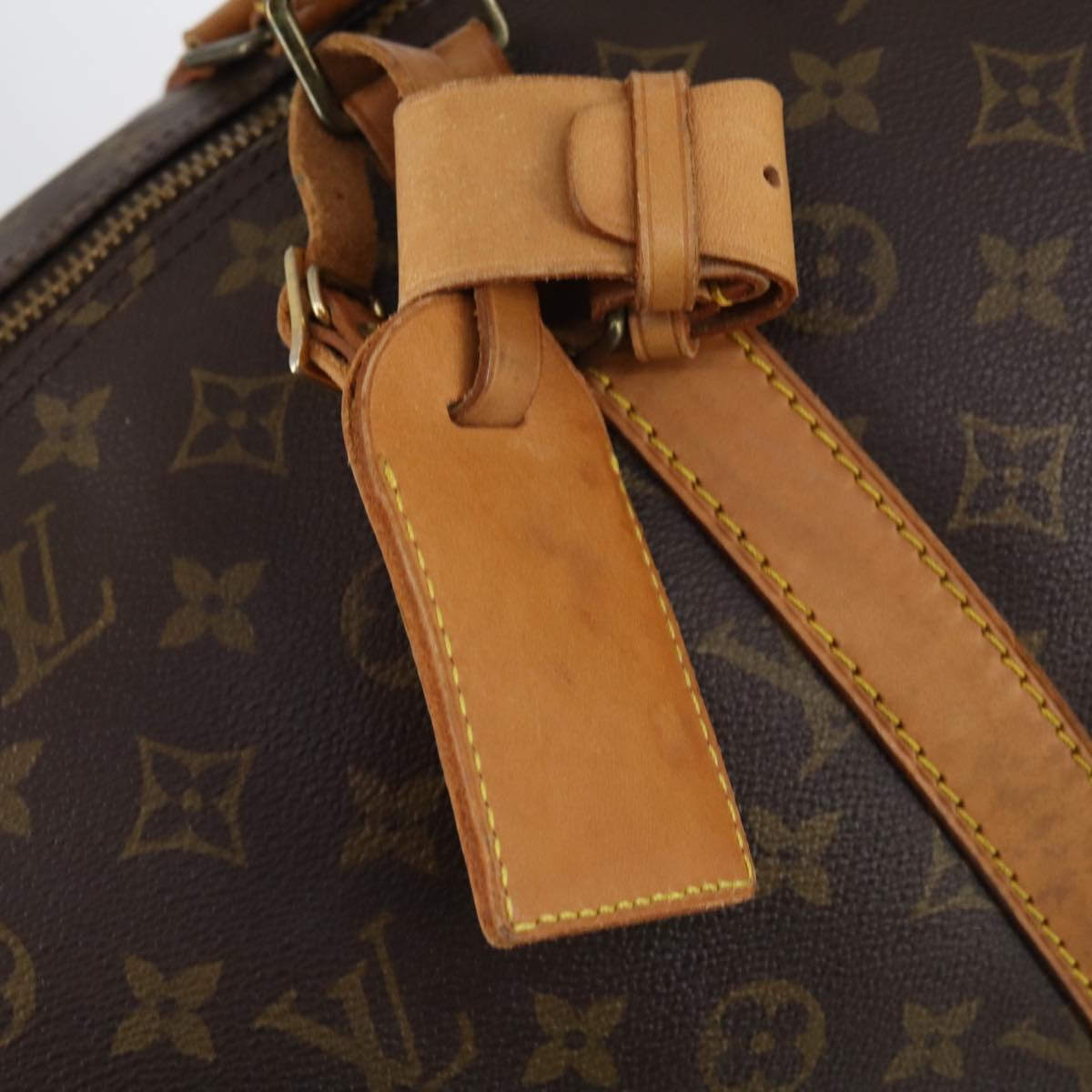 LOUIS VUITTON Monogram Keepall 55 Boston Bag M41424 LV Auth 145318