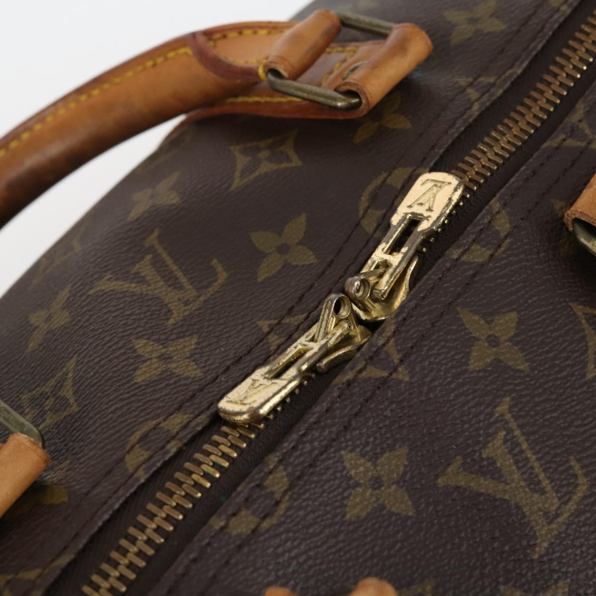 LOUIS VUITTON Monogram Keepall 55 Boston Bag M41424 LV Auth 145318