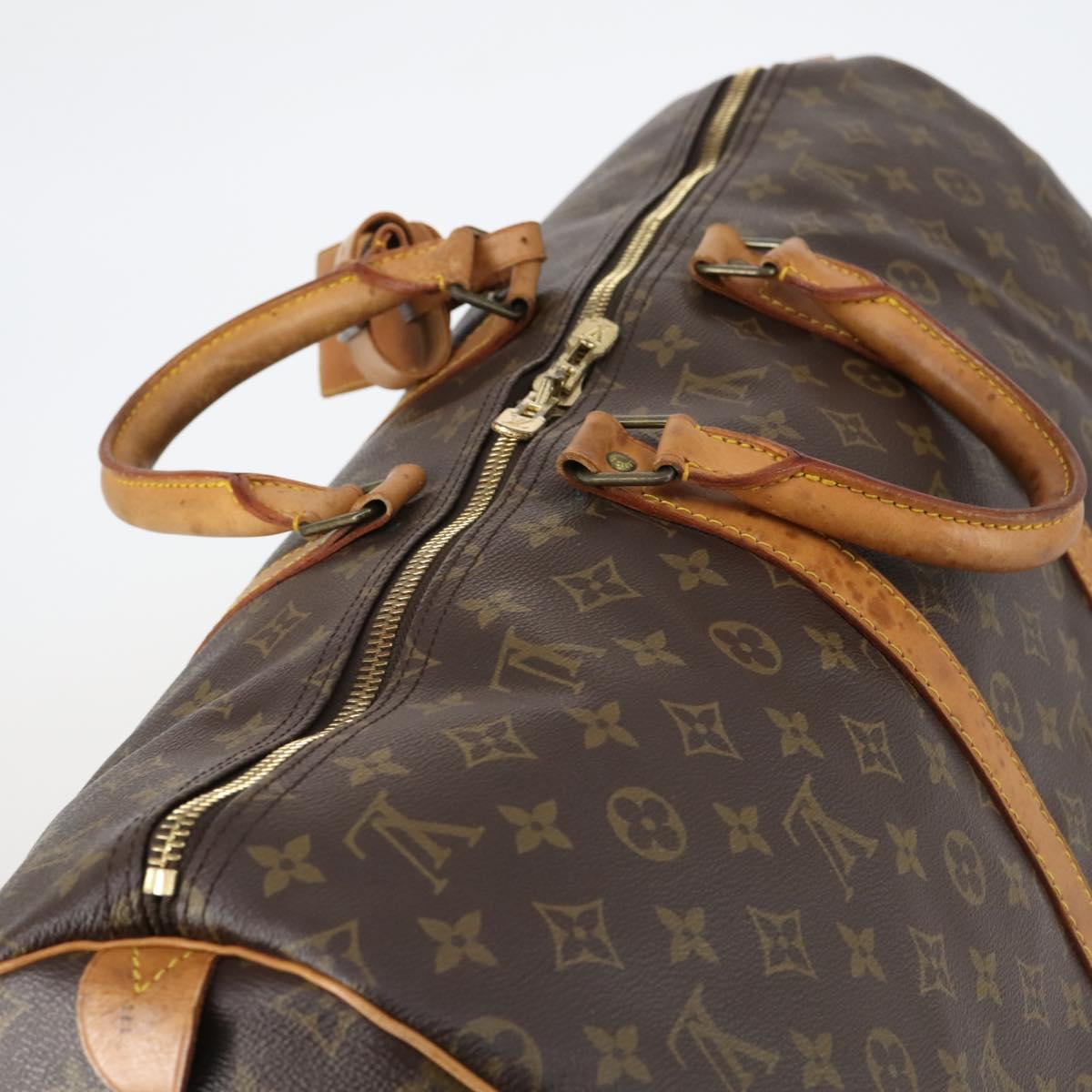 LOUIS VUITTON Monogram Keepall 55 Boston Bag M41424 LV Auth 145318