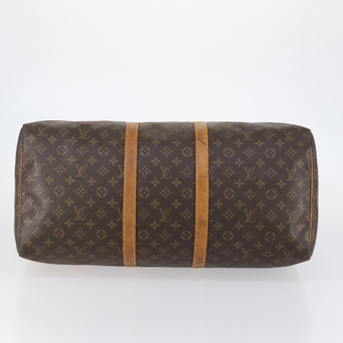 LOUIS VUITTON Monogram Keepall 55 Boston Bag M41424 LV Auth 145318