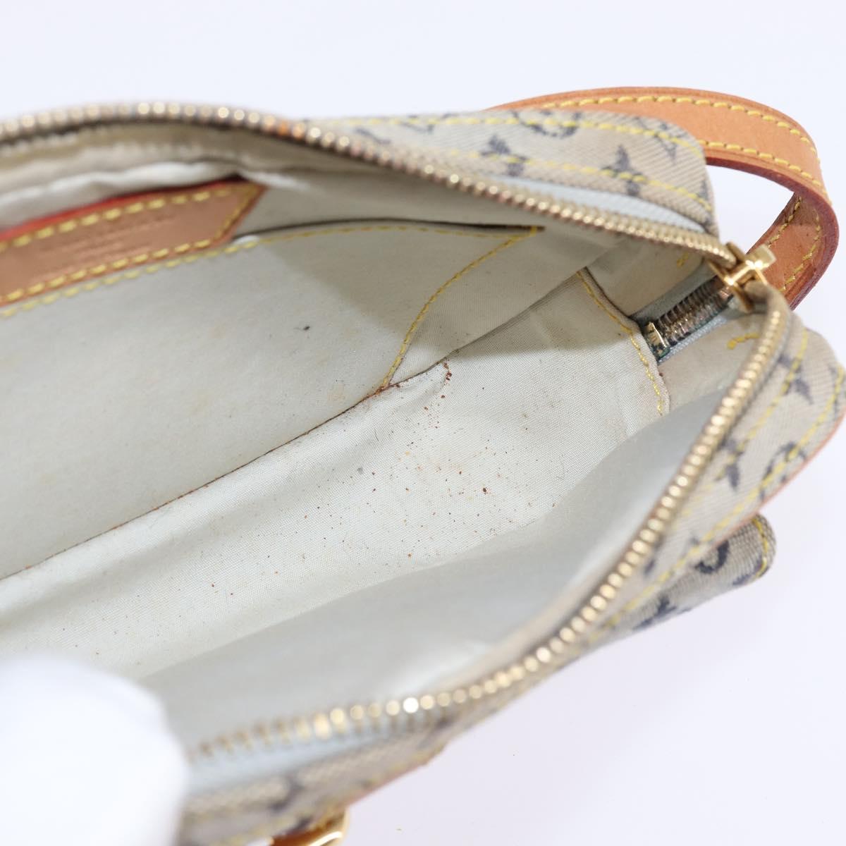 LOUIS VUITTON Monogram Mini Juliet MM Shoulder Bag Blue M92004 LV Auth 145320