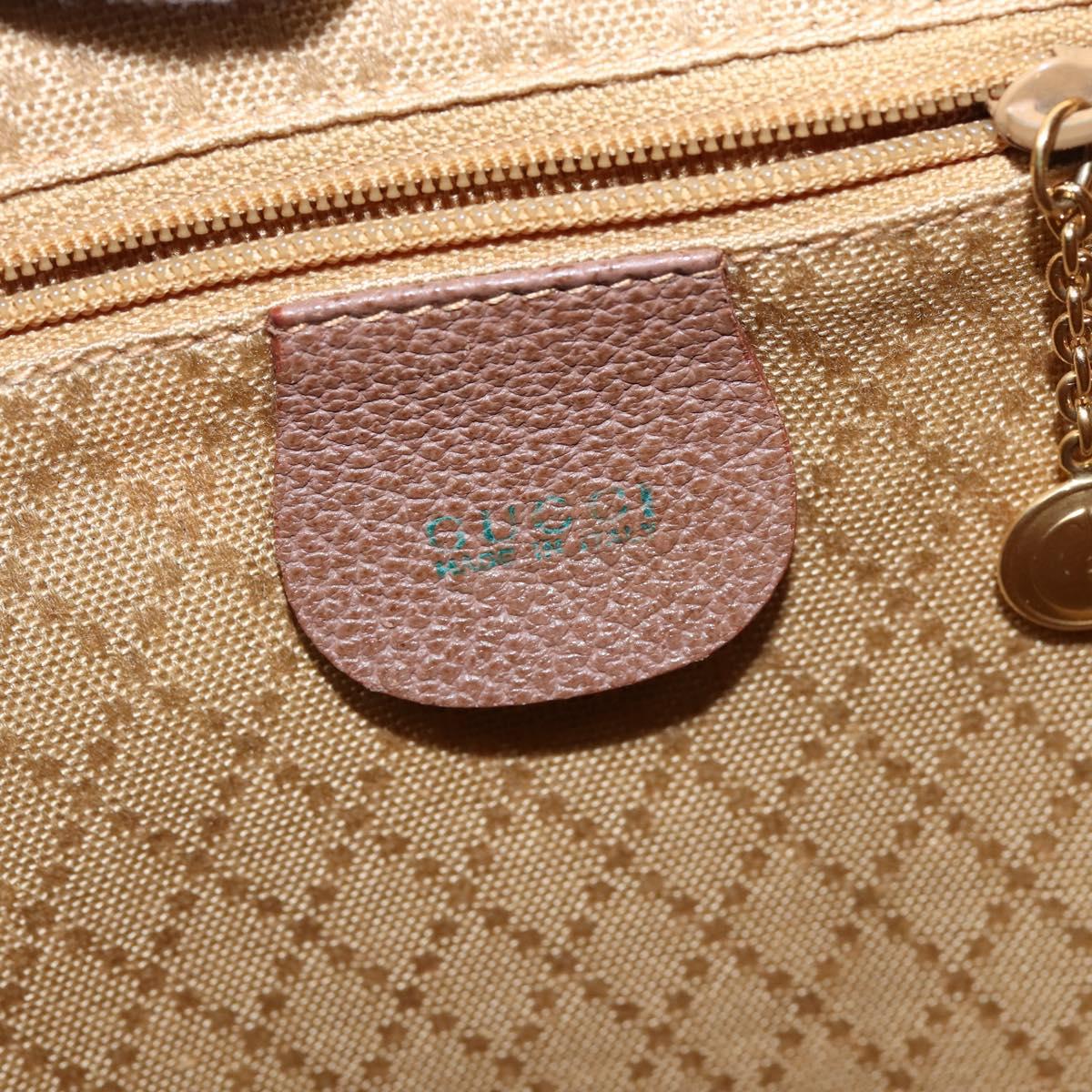 GUCCI Bamboo Backpack Suede Brown Gold 003 2058 0016 Auth 145329