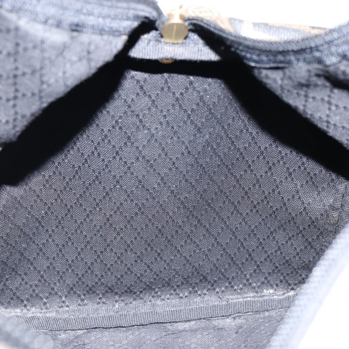 FENDI Zucca Canvas Boston Bag PVC Black Brown Auth 145332