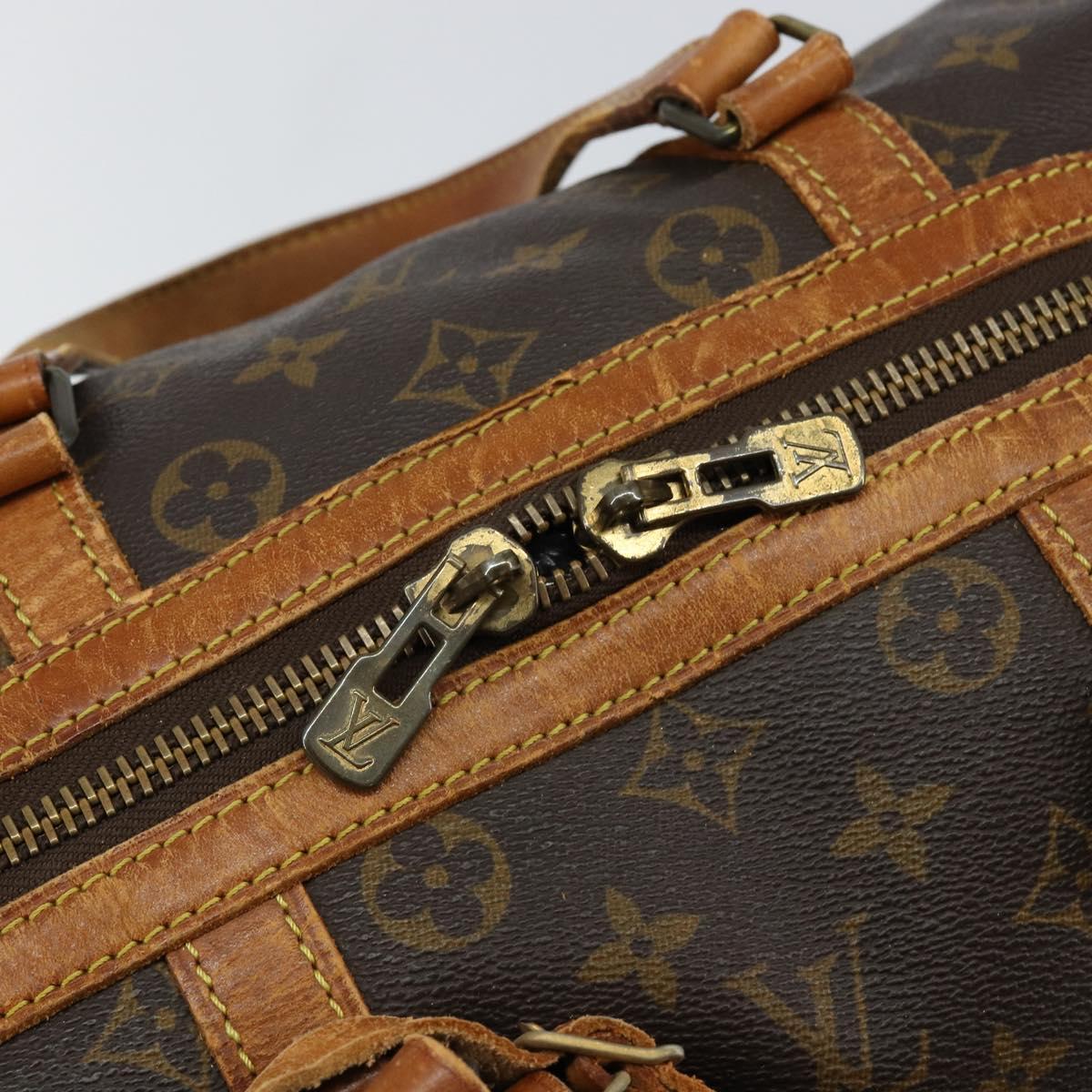 LOUIS VUITTON Monogram Sac Souple 35 Boston Bag M41626 LV Auth 145333