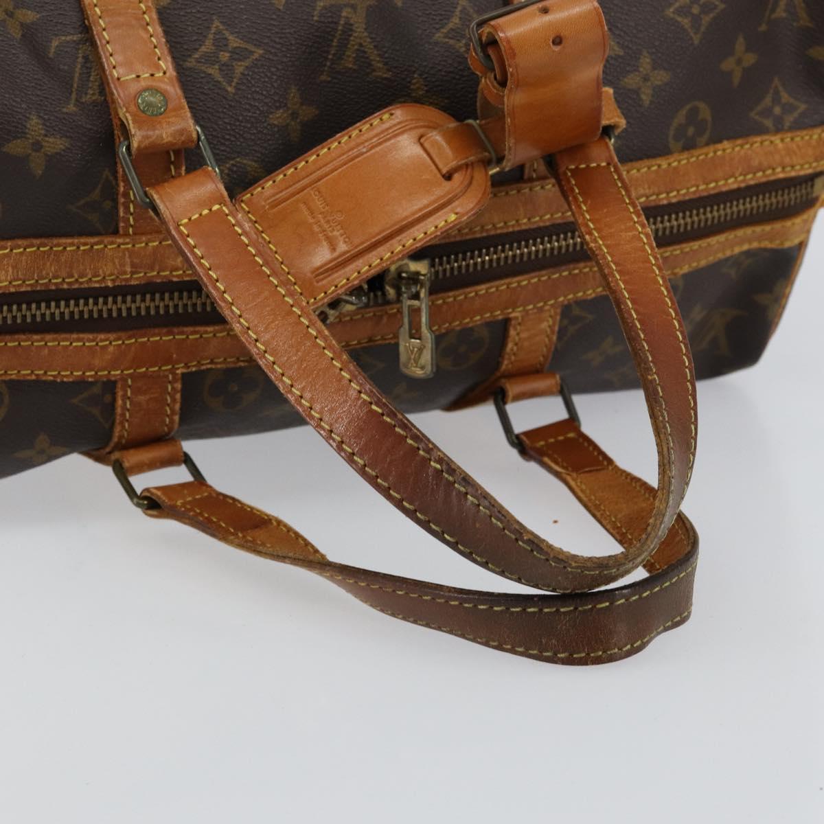 LOUIS VUITTON Monogram Sac Souple 35 Boston Bag M41626 LV Auth 145333
