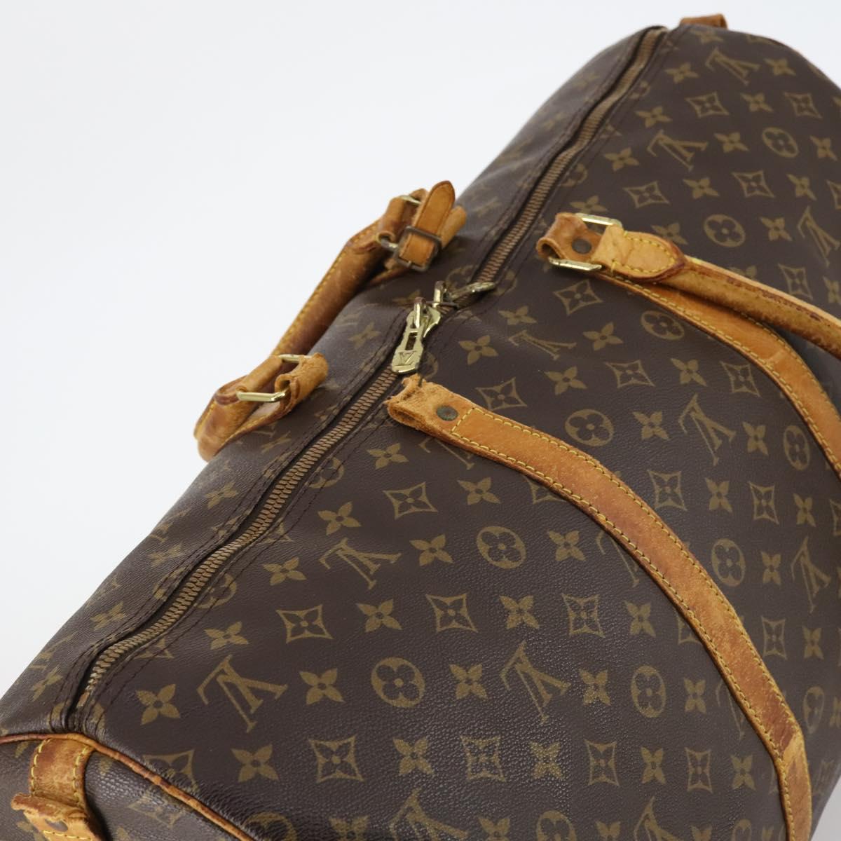 LOUIS VUITTON Monogram Keepall Bandouliere 55 Boston Bag M41414 LV Auth 145334