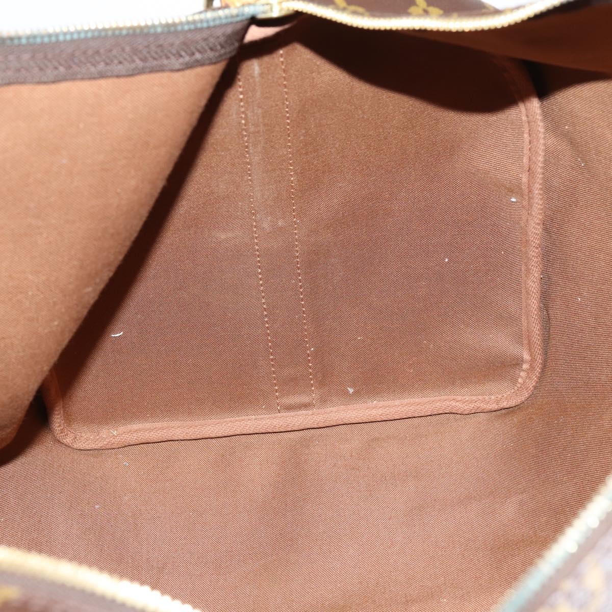 LOUIS VUITTON Monogram Keepall Bandouliere 55 Boston Bag M41414 LV Auth 145335