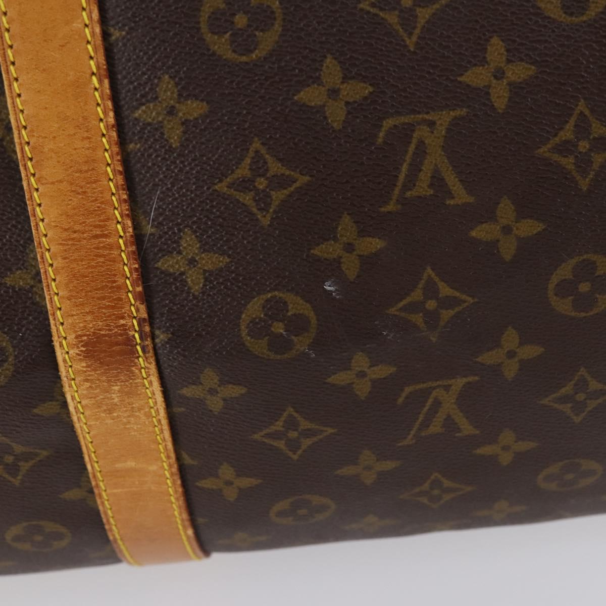 LOUIS VUITTON Monogram Keepall Bandouliere 60 Boston Bag M41412 LV Auth 145336