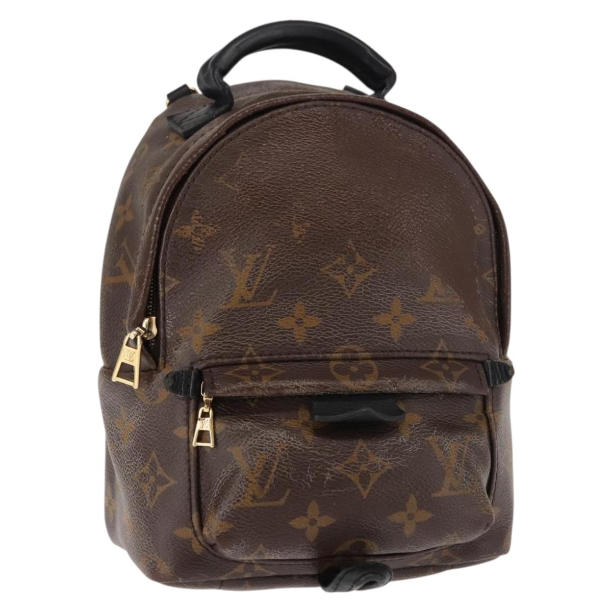 LOUIS VUITTON Monogram Palm Springs MINI Backpack M44873 LV Auth 145369