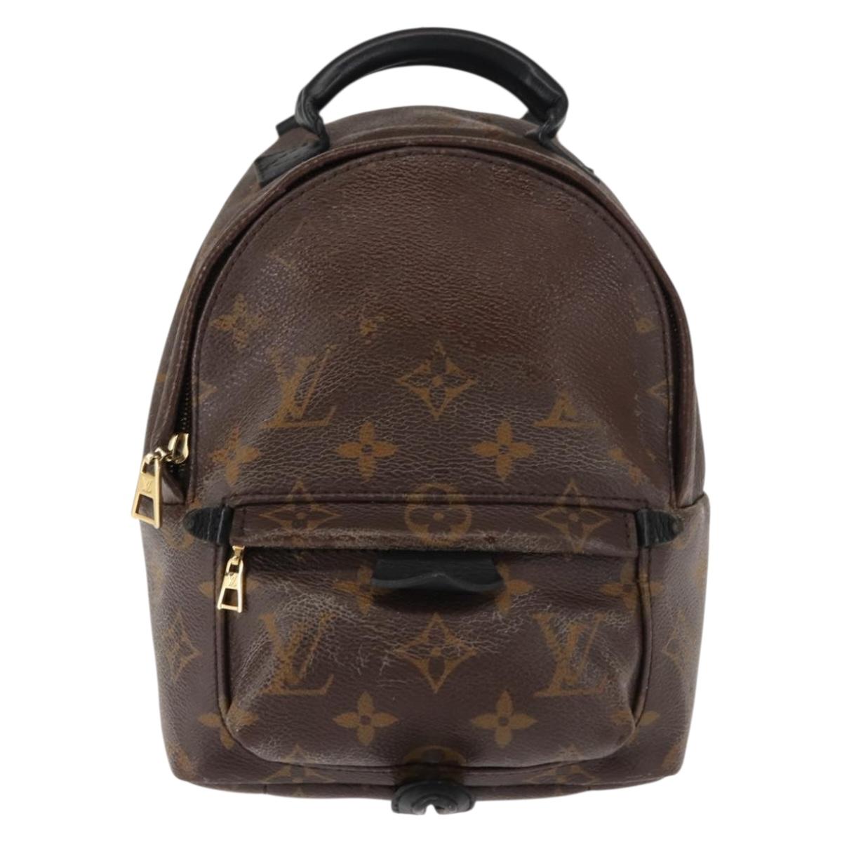 LOUIS VUITTON Monogram Palm Springs MINI Backpack M44873 LV Auth 145369