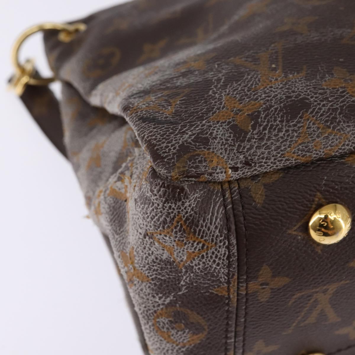 LOUIS VUITTON Monogram Pallas MM Hand Bag 2way Bois De Rose M41598 Auth 145373