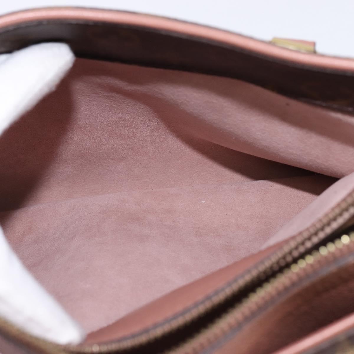 LOUIS VUITTON Monogram Pallas MM Hand Bag 2way Bois De Rose M41598 Auth 145373