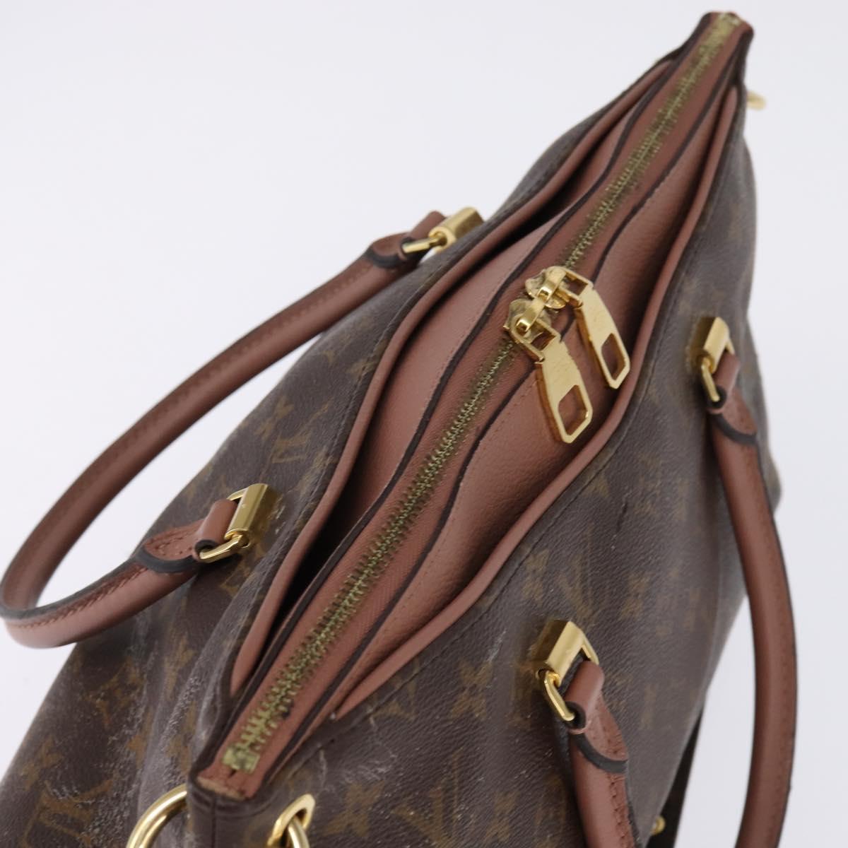 LOUIS VUITTON Monogram Pallas MM Hand Bag 2way Bois De Rose M41598 Auth 145373