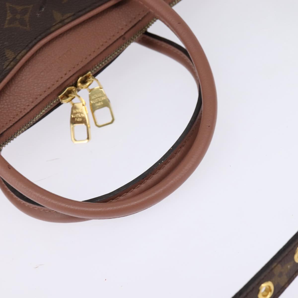 LOUIS VUITTON Monogram Pallas MM Hand Bag 2way Bois De Rose M41598 Auth 145373