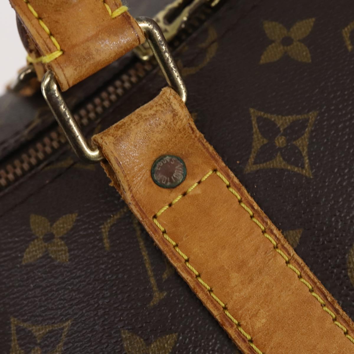 LOUIS VUITTON Monogram Keepall Bandouliere 55 Boston Bag M41414 LV Auth 145385