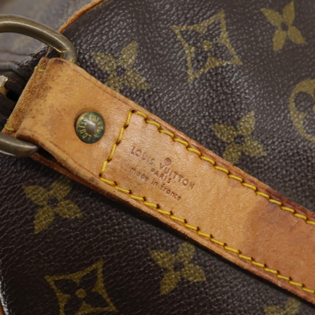 LOUIS VUITTON Monogram Keepall Bandouliere 60 Boston Bag M41412 LV Auth 145386