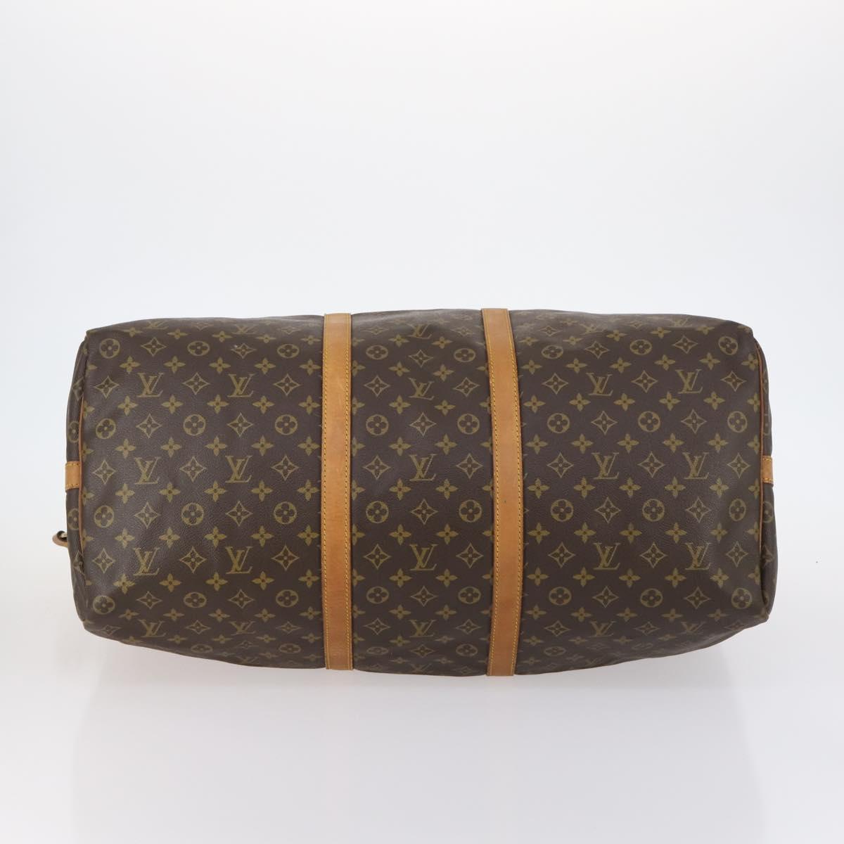 LOUIS VUITTON Monogram Keepall Bandouliere 60 Boston Bag M41412 LV Auth 145387