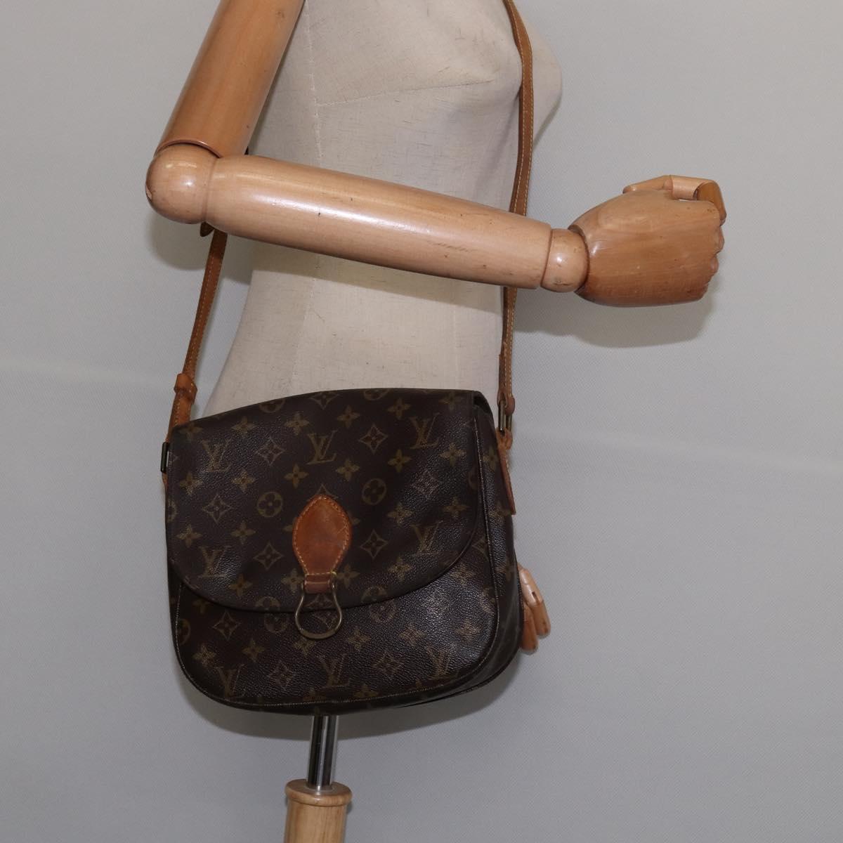 LOUIS VUITTON Monogram Saint Cloud GM Shoulder Bag M51242 LV Auth 145394
