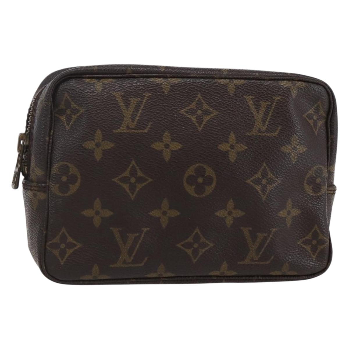 LOUIS VUITTON Monogram Trousse Toilette 18 Pouch M47526 LV Auth 145396