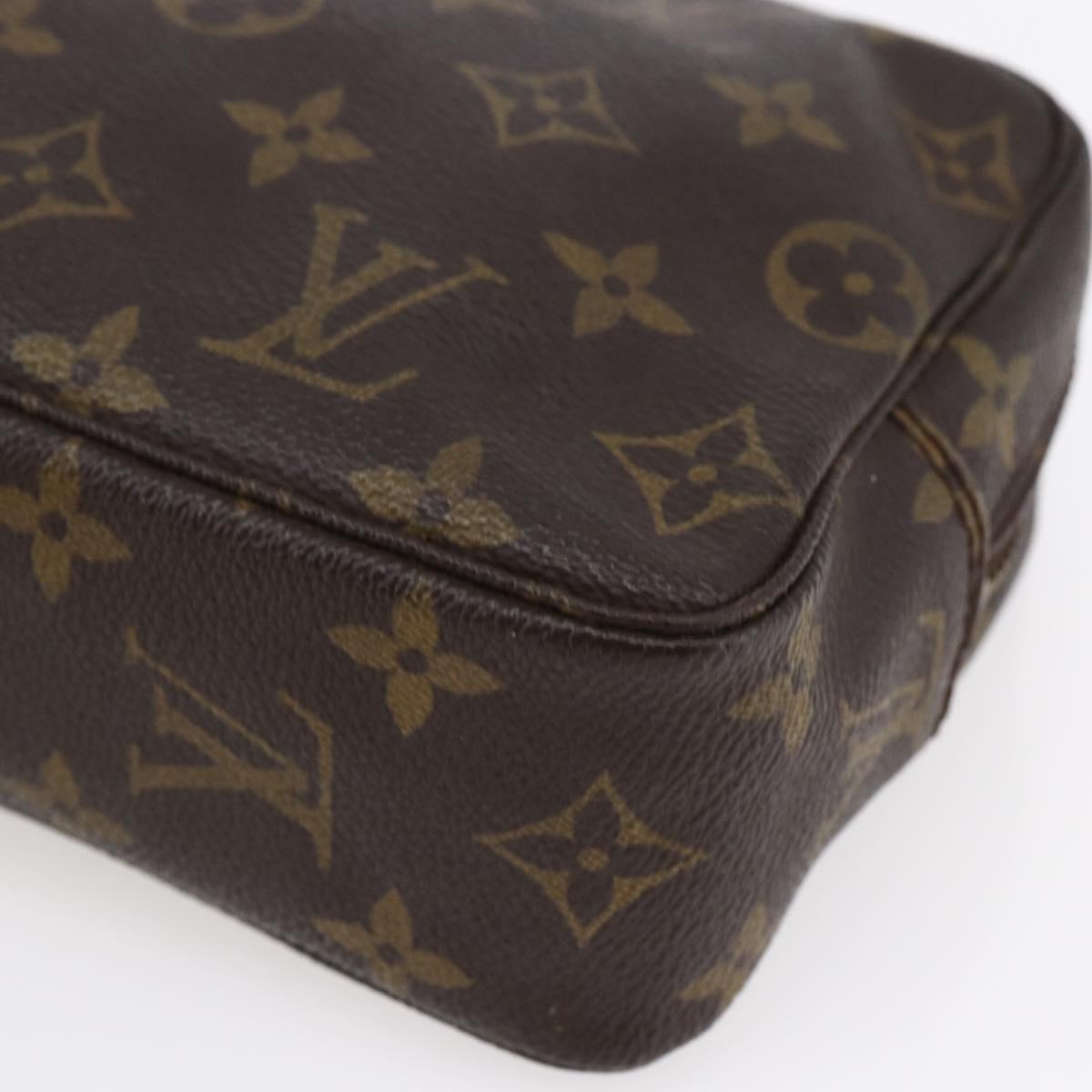 LOUIS VUITTON Monogram Trousse Toilette 18 Pouch M47526 LV Auth 145396