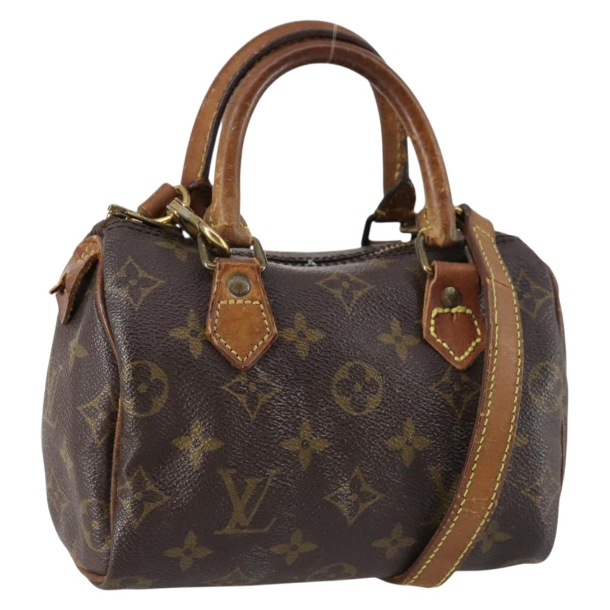 LOUIS VUITTON Monogram Mini Speedy Bandouliere Japon 88 Bag M99014 Auth 145399