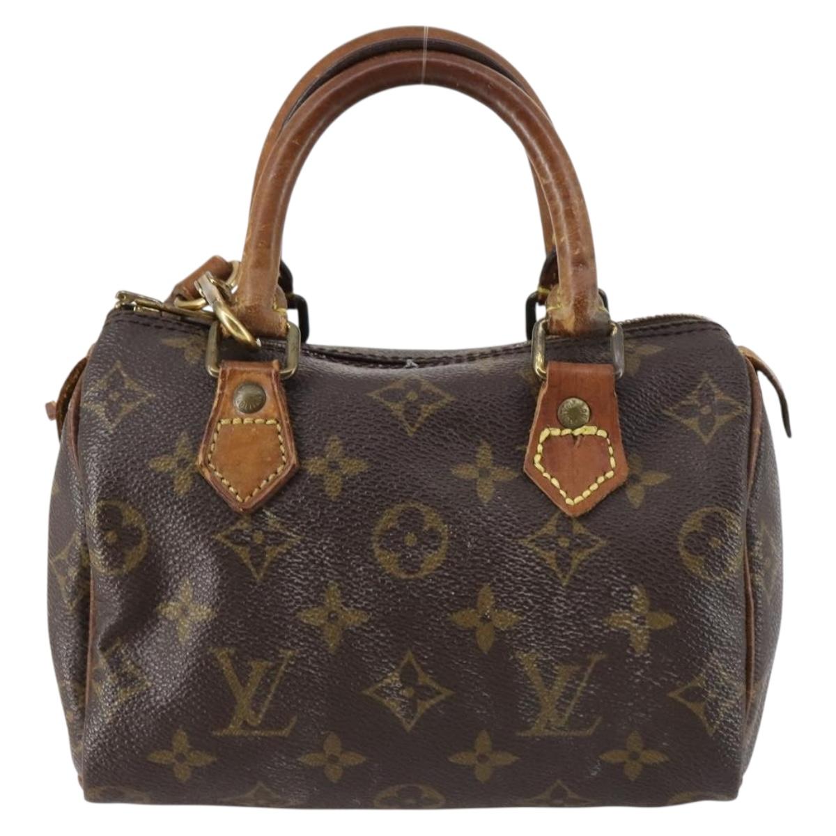 LOUIS VUITTON Monogram Mini Speedy Bandouliere Japon 88 Bag M99014 Auth 145399