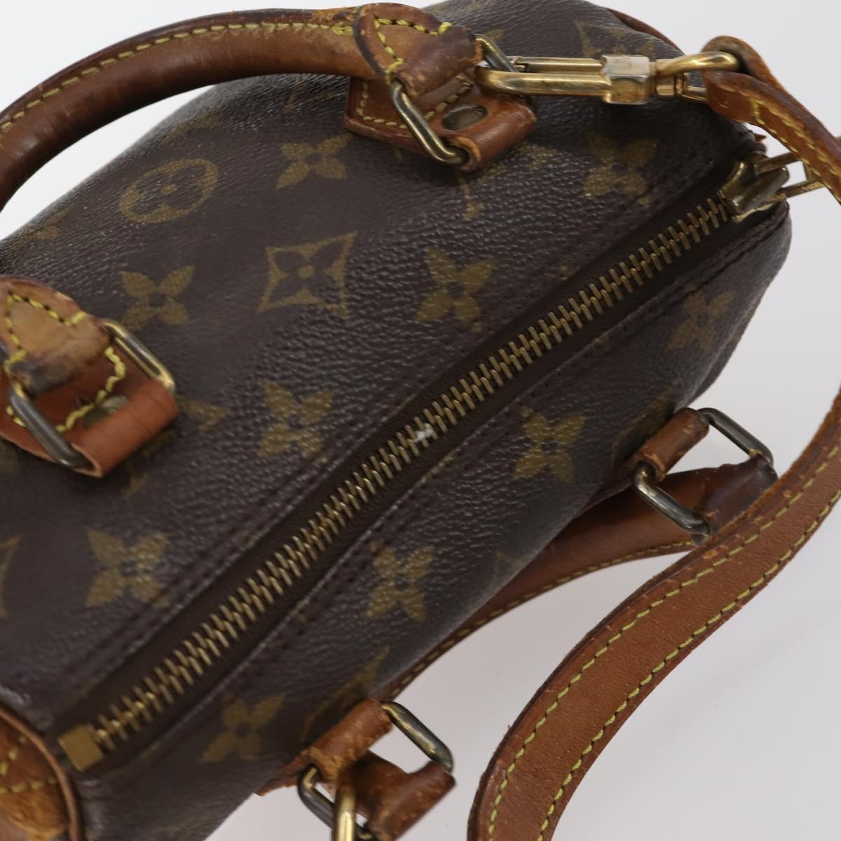 LOUIS VUITTON Monogram Mini Speedy Bandouliere Japon 88 Bag M99014 Auth 145399