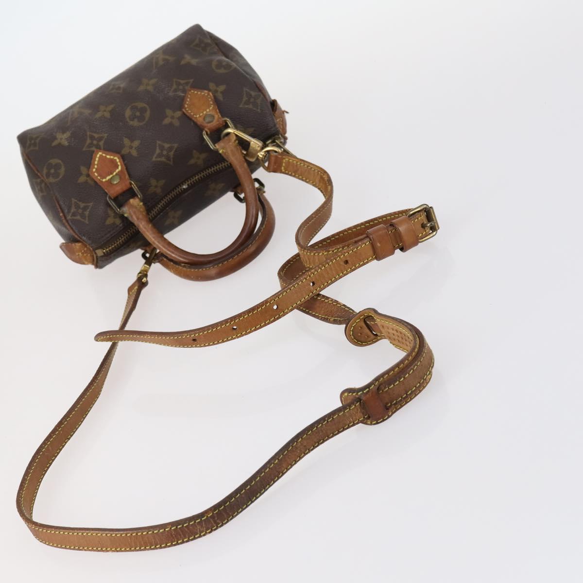LOUIS VUITTON Monogram Mini Speedy Bandouliere Japon 88 Bag M99014 Auth 145399