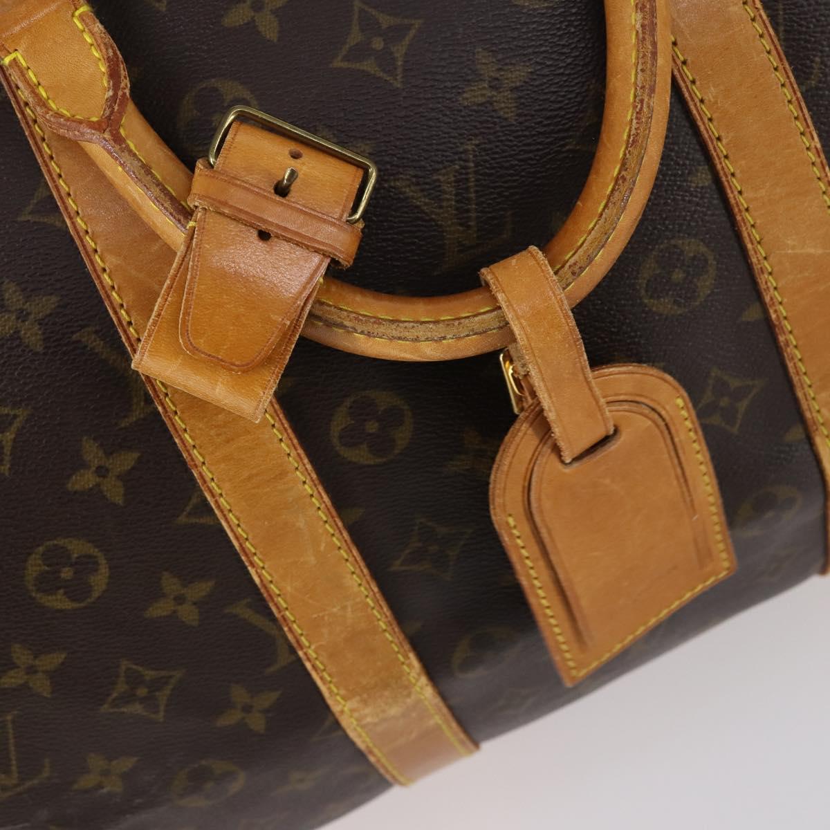 LOUIS VUITTON Monogram Keepall 55 Boston Bag M41424 LV Auth 145409