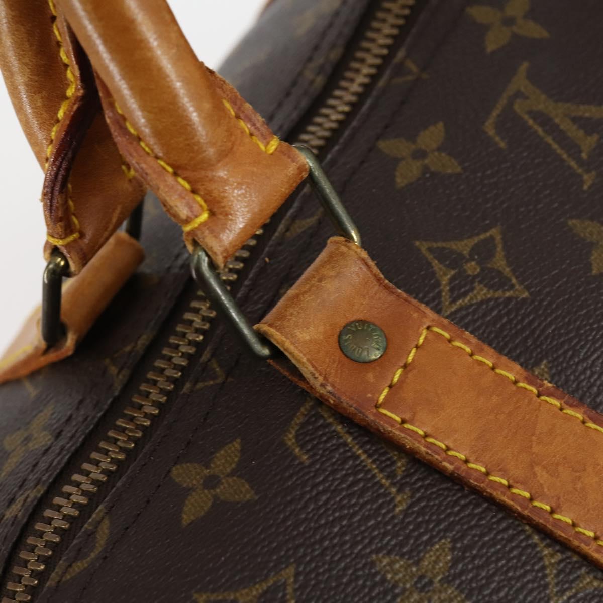 LOUIS VUITTON Monogram Keepall 55 Boston Bag M41424 LV Auth 145410