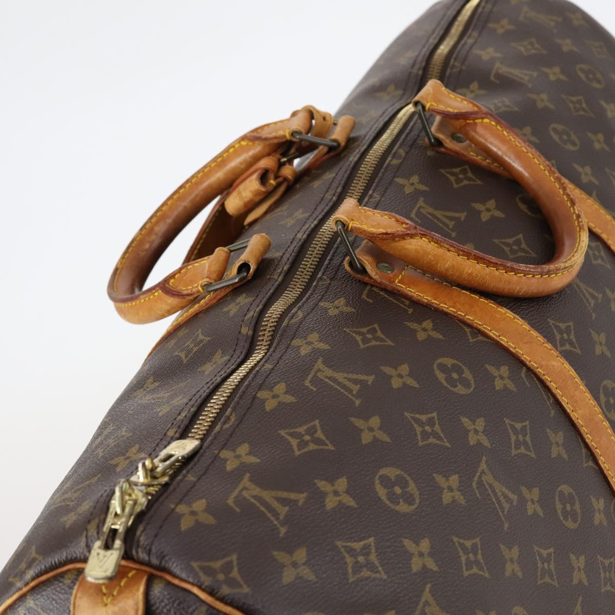 LOUIS VUITTON Monogram Keepall 55 Boston Bag M41424 LV Auth 145410