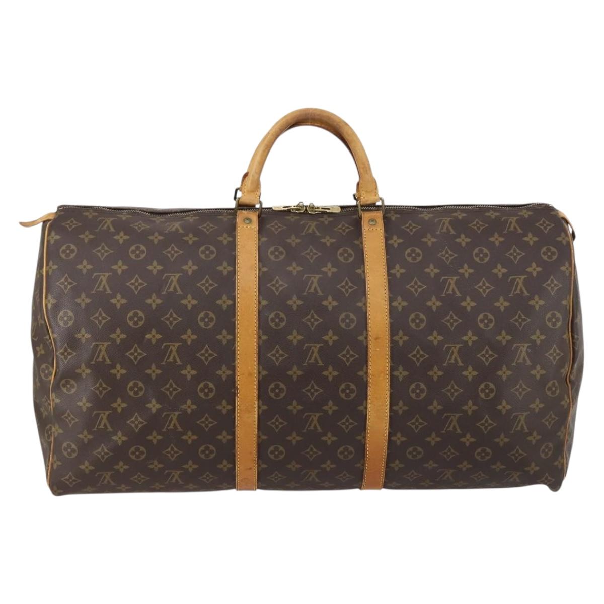 LOUIS VUITTON Monogram Keepall 60 Boston Bag M41422 LV Auth 145411