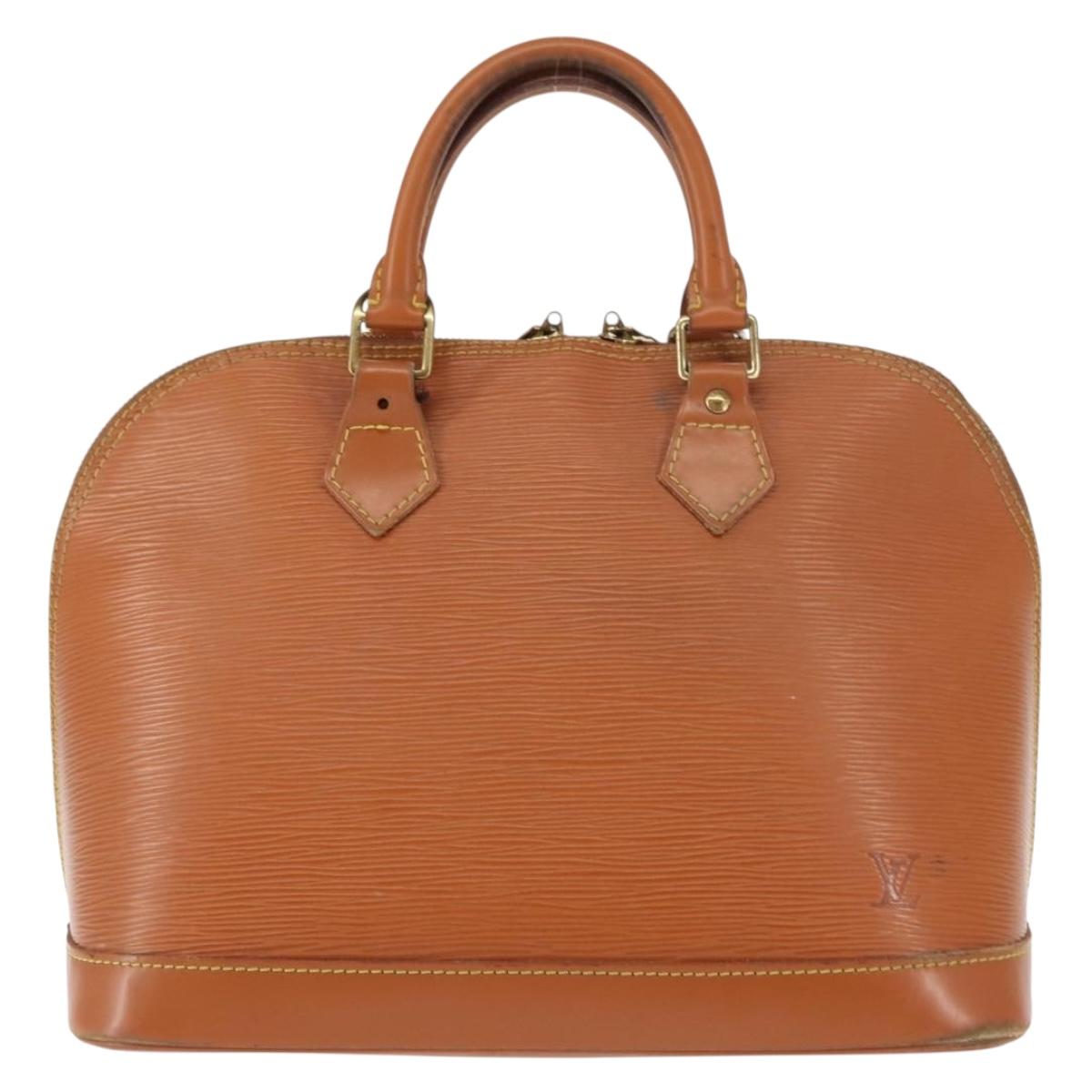 LOUIS VUITTON Epi Alma Hand Bag Zipangu Gold M52148 LV Auth 145431