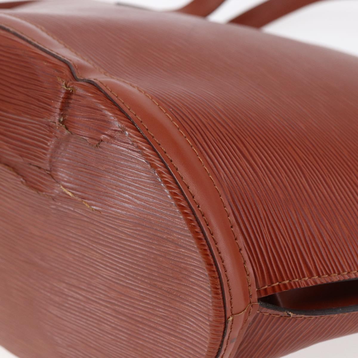 LOUIS VUITTON Epi Saint Jacques Shopping Shoulder Bag Brown M52263 Auth 145439