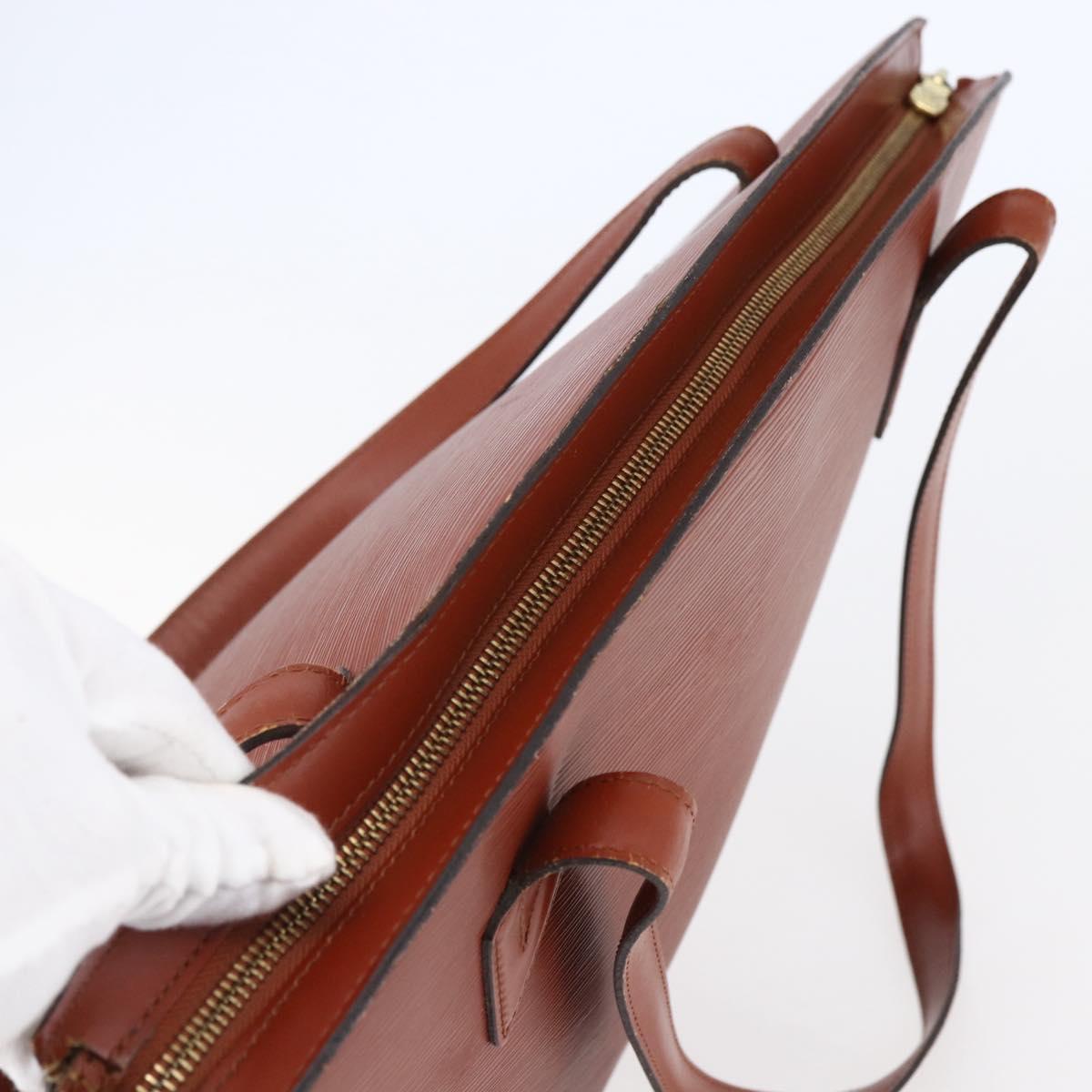 LOUIS VUITTON Epi Saint Jacques Shopping Shoulder Bag Brown M52263 Auth 145439