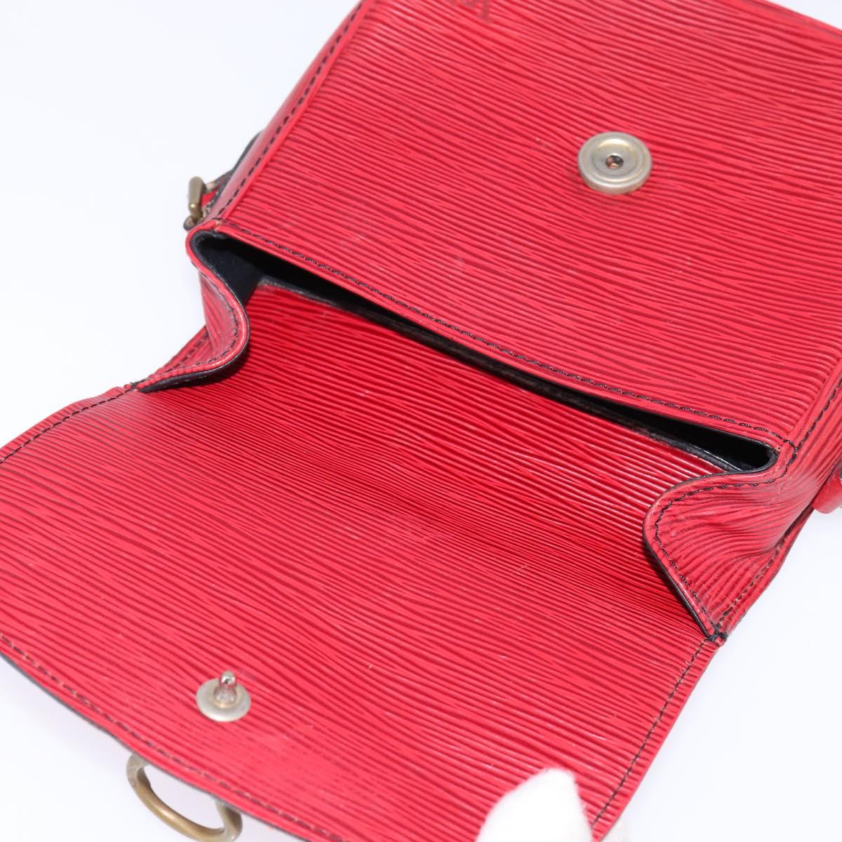 LOUIS VUITTON Epi Saint Cloud PM Shoulder Bag Red M52217 LV Auth 145441