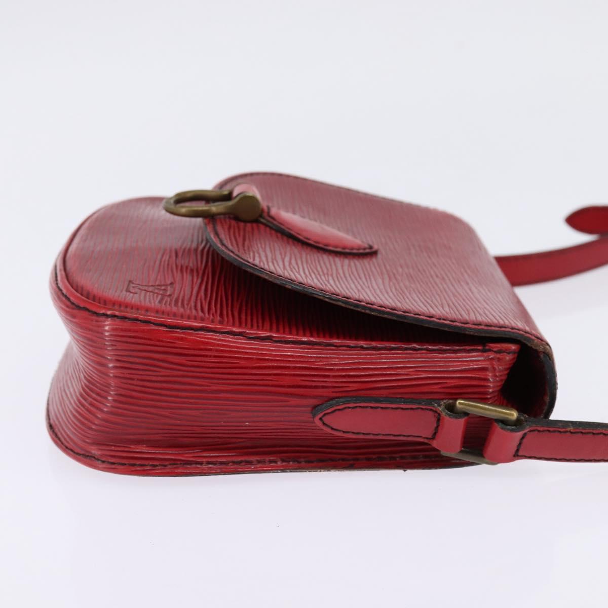 LOUIS VUITTON Epi Saint Cloud PM Shoulder Bag Red M52217 LV Auth 145441