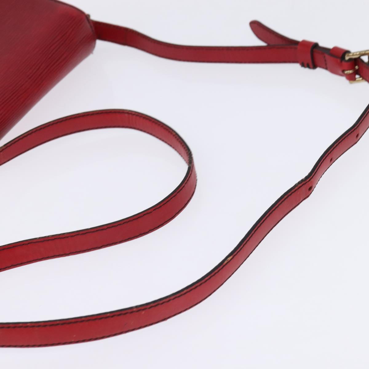 LOUIS VUITTON Epi Saint Cloud PM Shoulder Bag Red M52217 LV Auth 145441