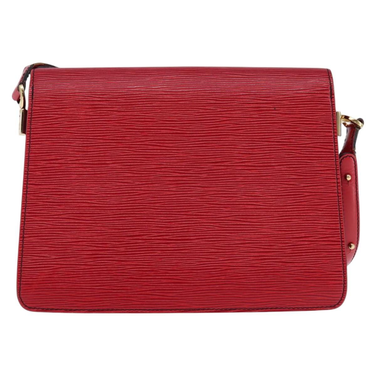 LOUIS VUITTON Epi Free Run Shoulder Bag Red M52407 LV Auth 145442