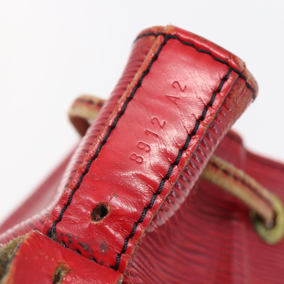 LOUIS VUITTON Epi Petit Noe Shoulder Bag Red M44107 LV Auth 145447